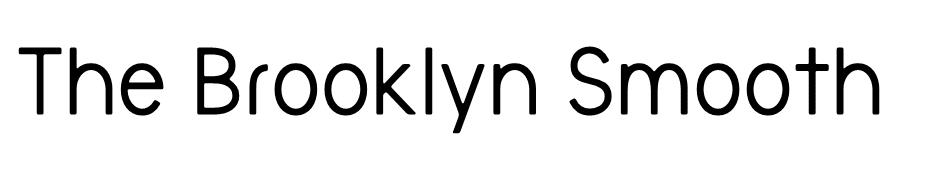 The Brooklyn Smooth font